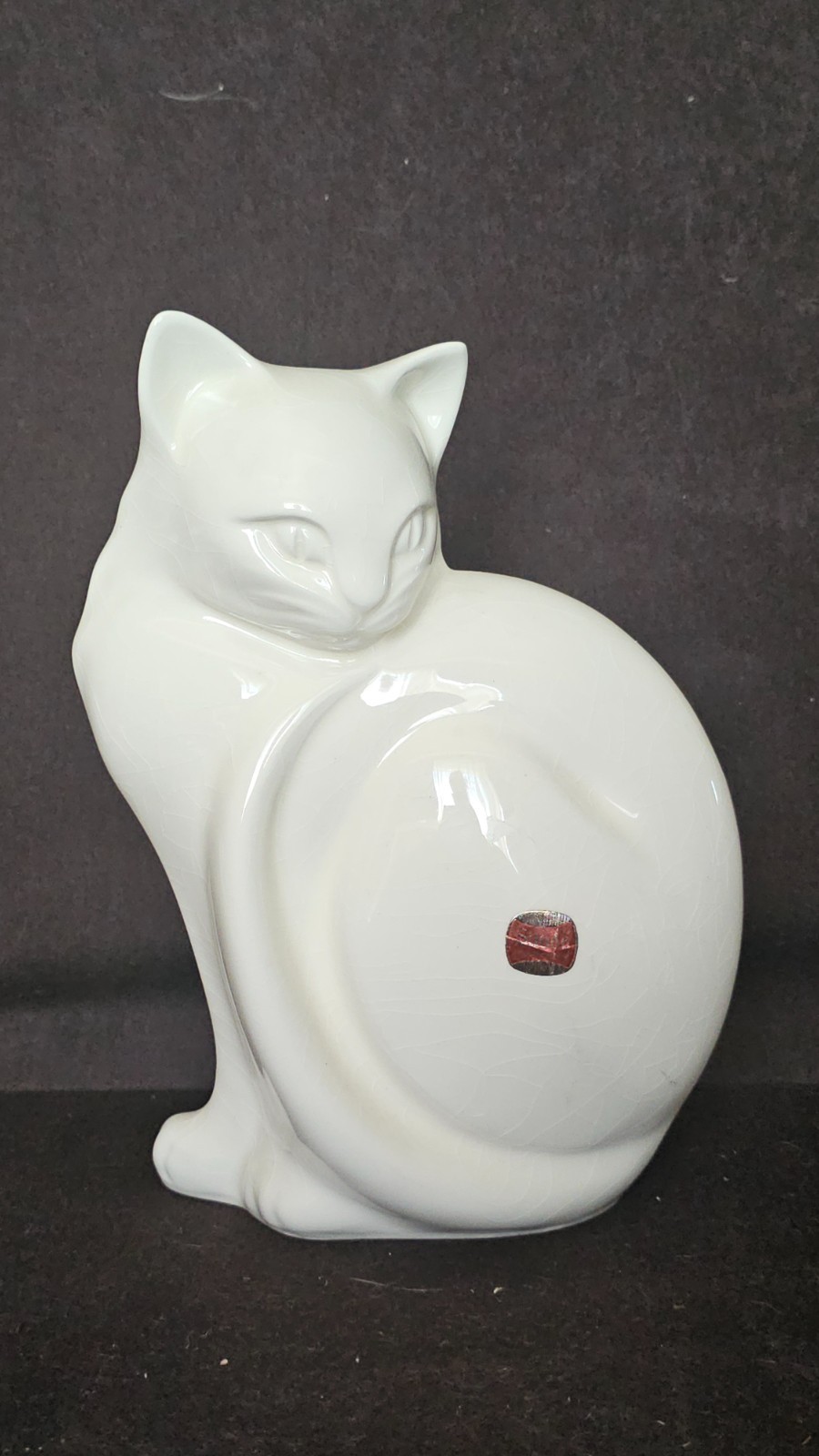 Rare Vintage Spode Imperial White Cat Figurine Large 9.75″ Made in England