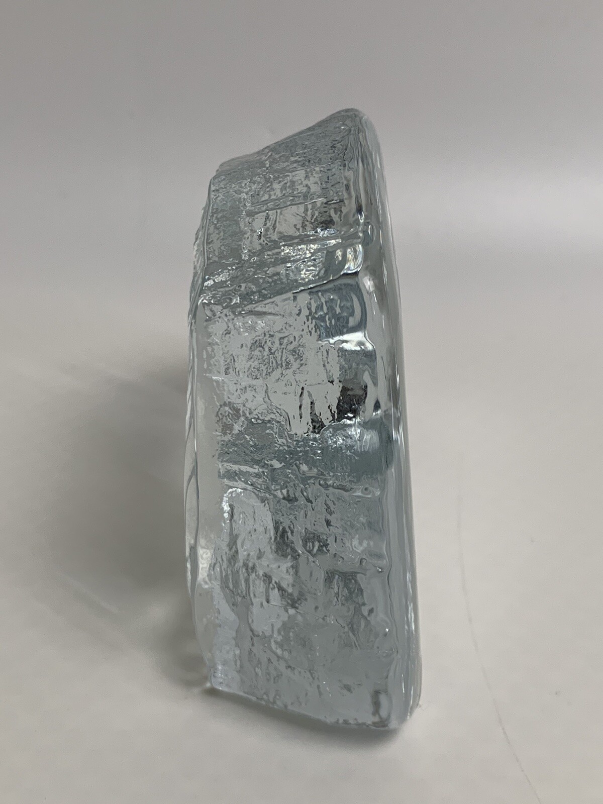 Nybro Polar Bear Crystal Block Hand Made Swedish Art By Rune Strand Paperweight