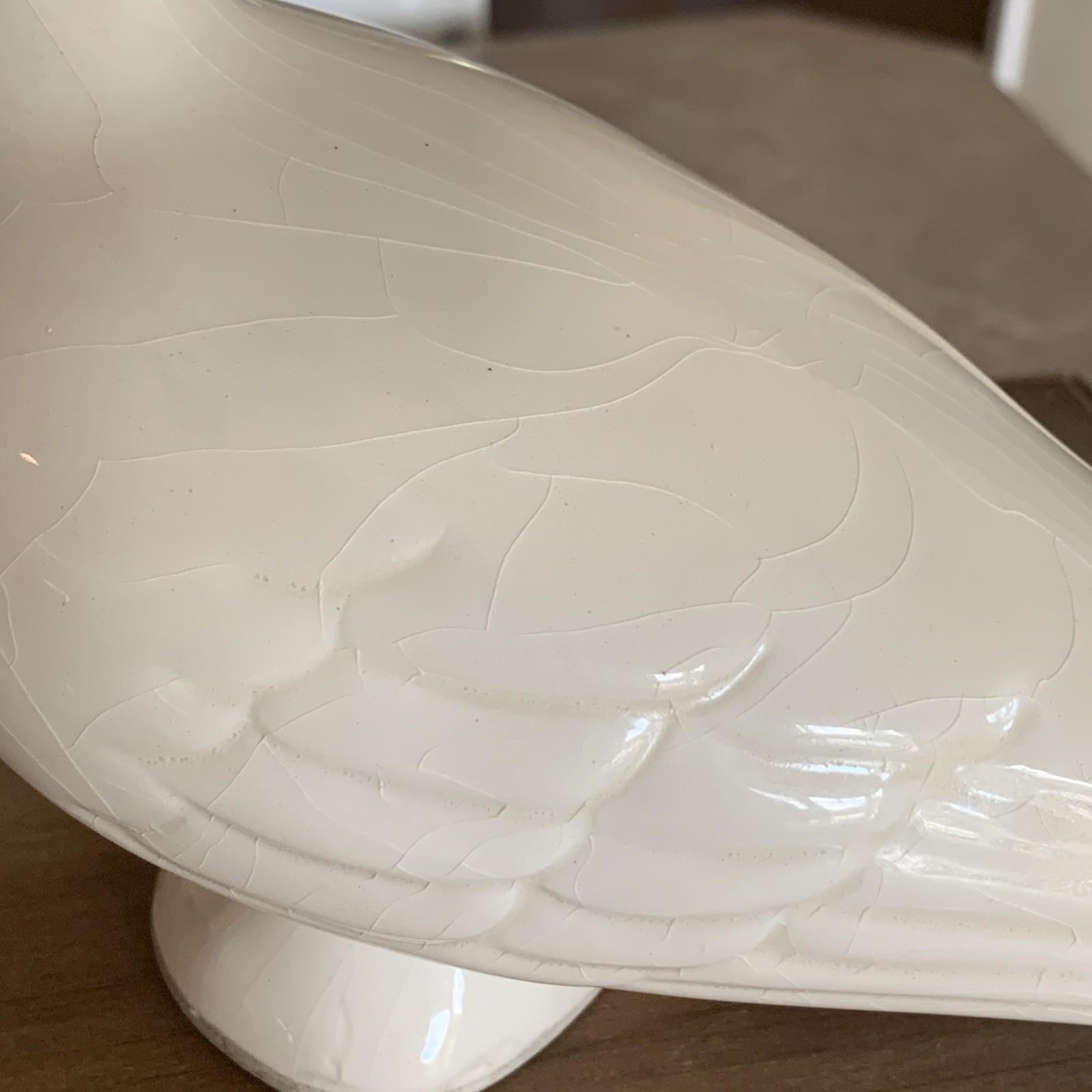 Vintage MCM Sleepy Hollow Pottery Ceramic White Dove Orville Kirby Utah