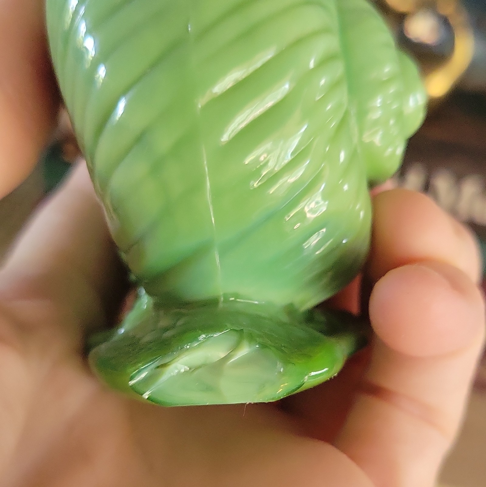 Vintage Fenton Glass Green Slag Snail Figurine Collectible *PLEASE READ*