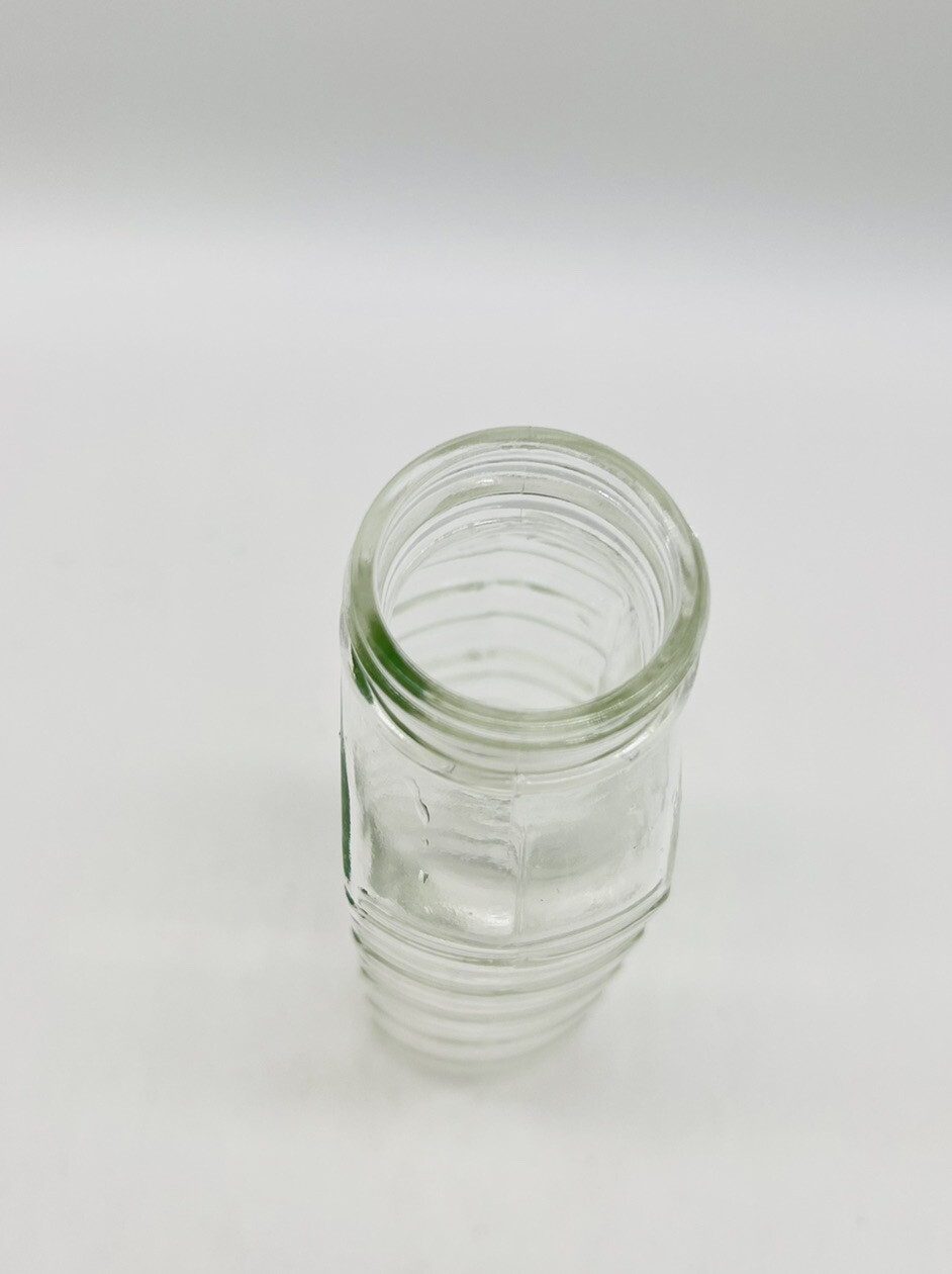Vintage Samuel Callet Co Jack And The Beanstalk Clear Glass Baby Bottle 8 oz