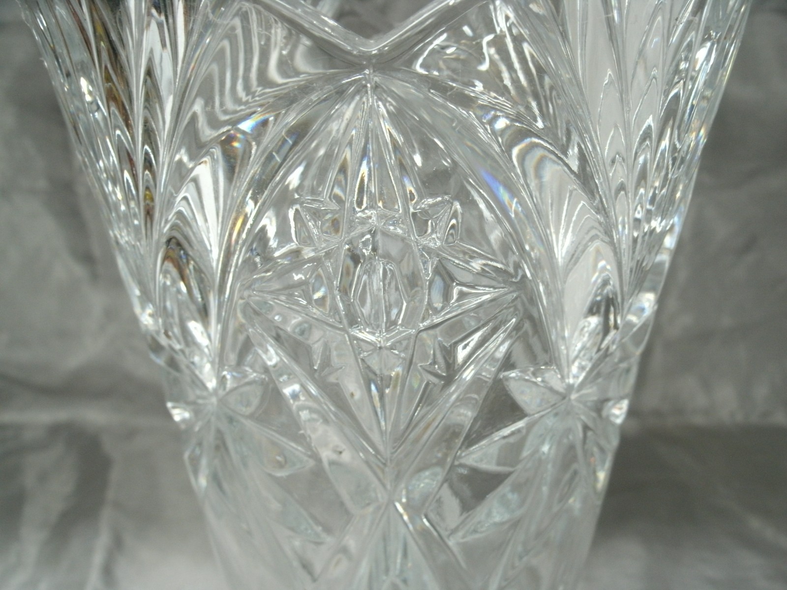 Cristal d’Arques Durand VINCENNES Vase 11-3/4″T 8-3/8″ Opening Stunning Crystal