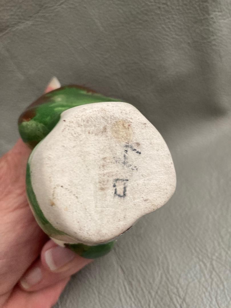 Vintage CALIFORNIA Pottery RIO HONDO Squirrel Toothpick Holder with Label