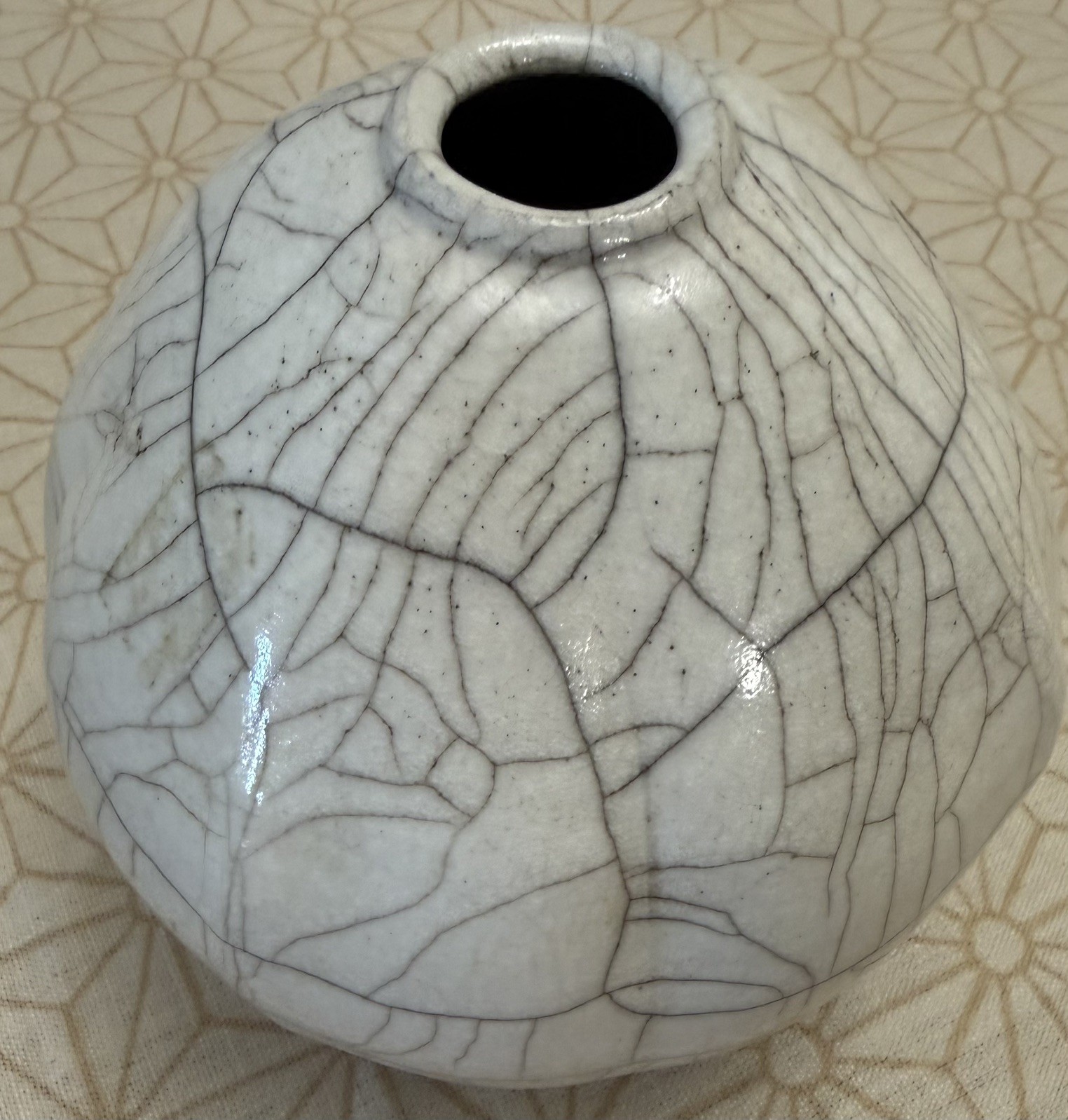 Vintage Vase Unique Turn & Burn Pottey Seagrove NC John 3.3 7.5”