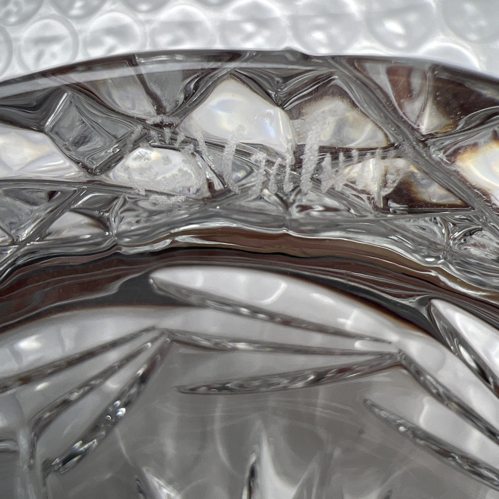 Galway Irish Crystal Art Glass Paperweight Over 24% Sparkling 3 1/2” Diameter