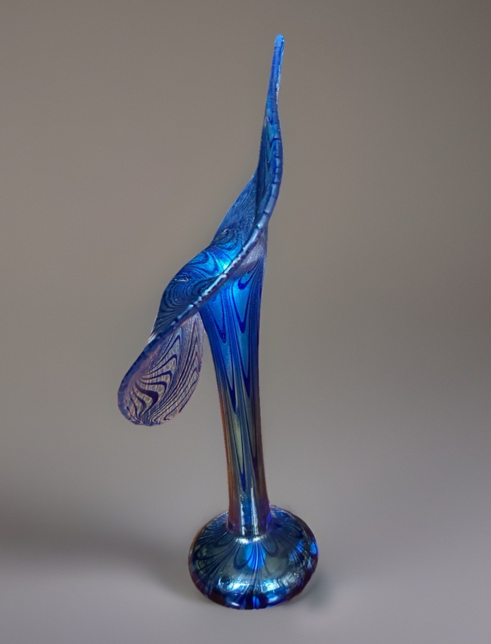 Robert Held Jack In The Pulpit Iridescent Art Glass Vase