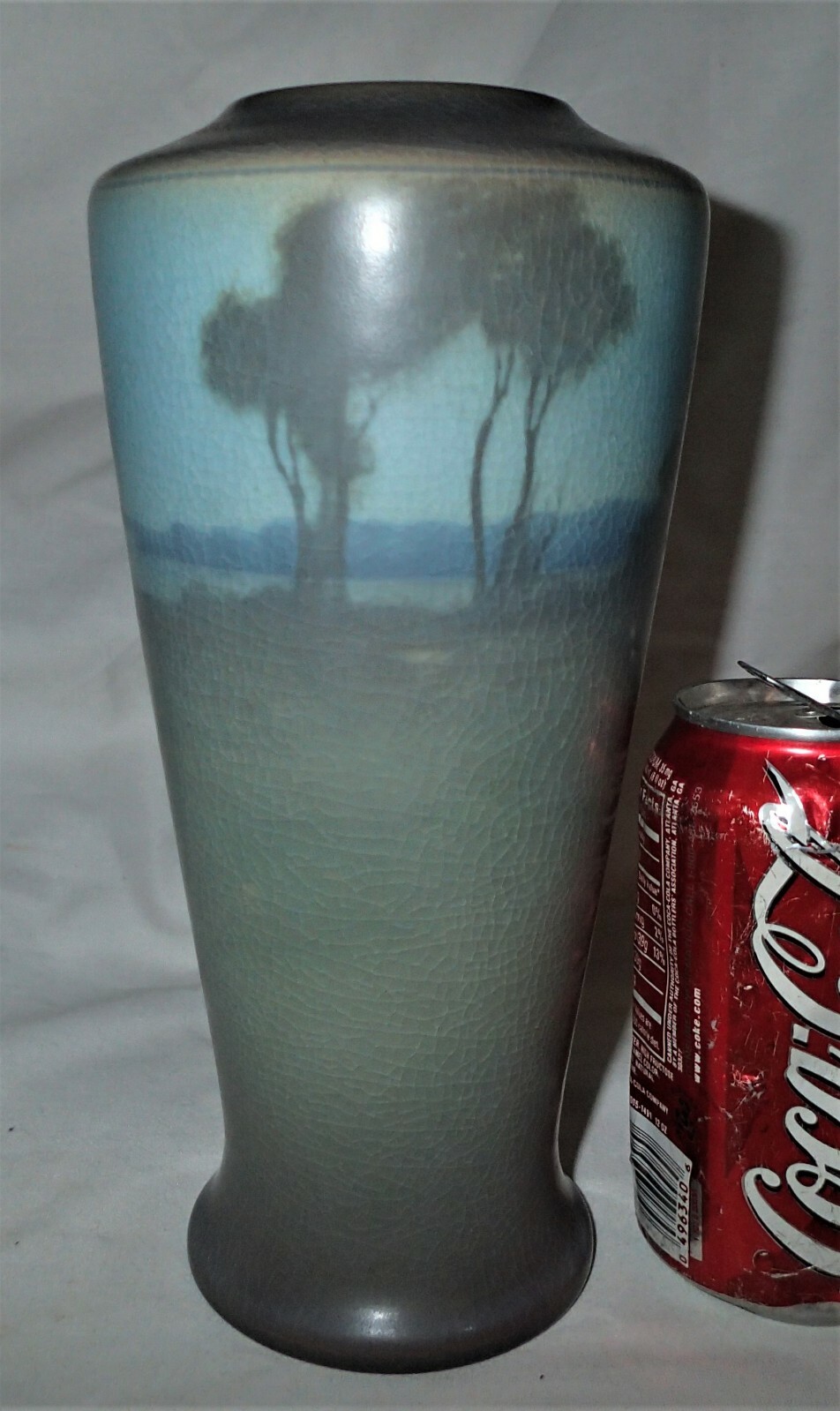 ANTIQUE 1916 SIGN VELLUM ROOKWOOD LEONORE ASHBURY ART POTTERY TREE FLOWER VASE