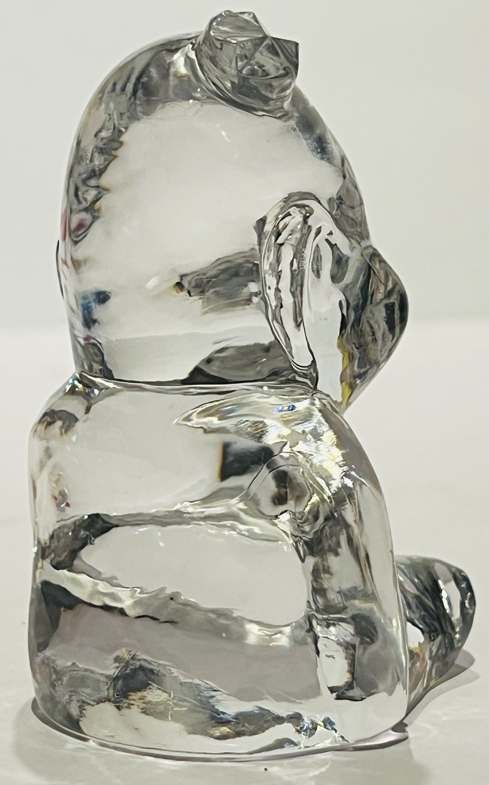 Vintage Cosmos Glass Buddha Figure Paperweight