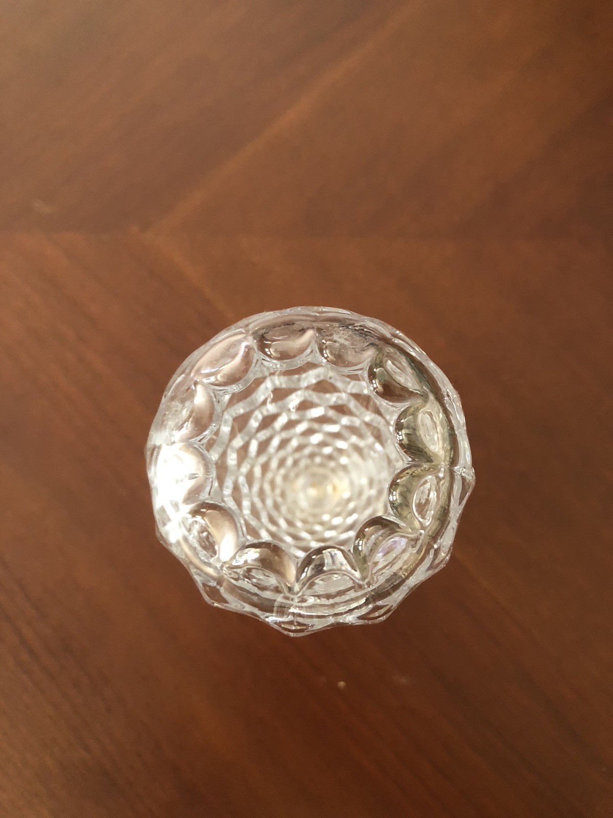 Vintage Fostoria Glass American Footed Cupped Bud Vase 6 1/2 Inches Tall
