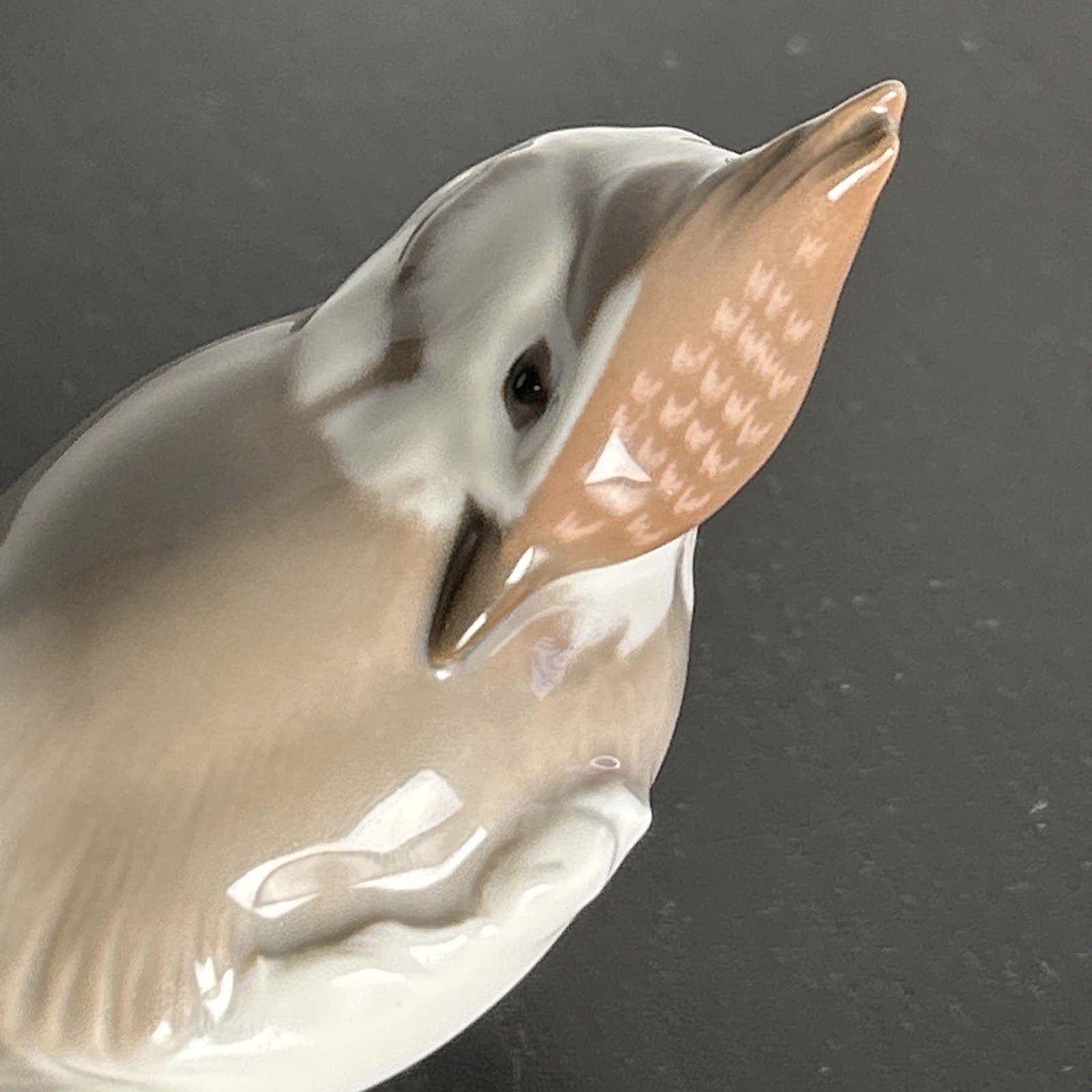 B&G Bing Grondahl 1675 Crested Tit Bird Figurine Danish Porcelain Dahl Jensen