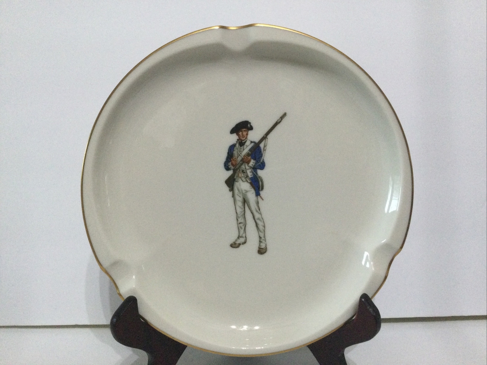 Syracuse China Revolutionary Continental Soldier Ashtray Mid-Century 60’s LR2