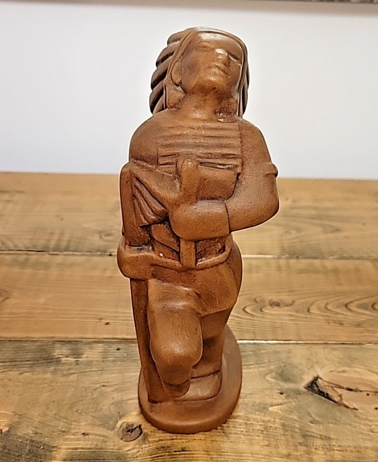 Frankoma Pottery Dancing Native American Chief Statue Figurine
