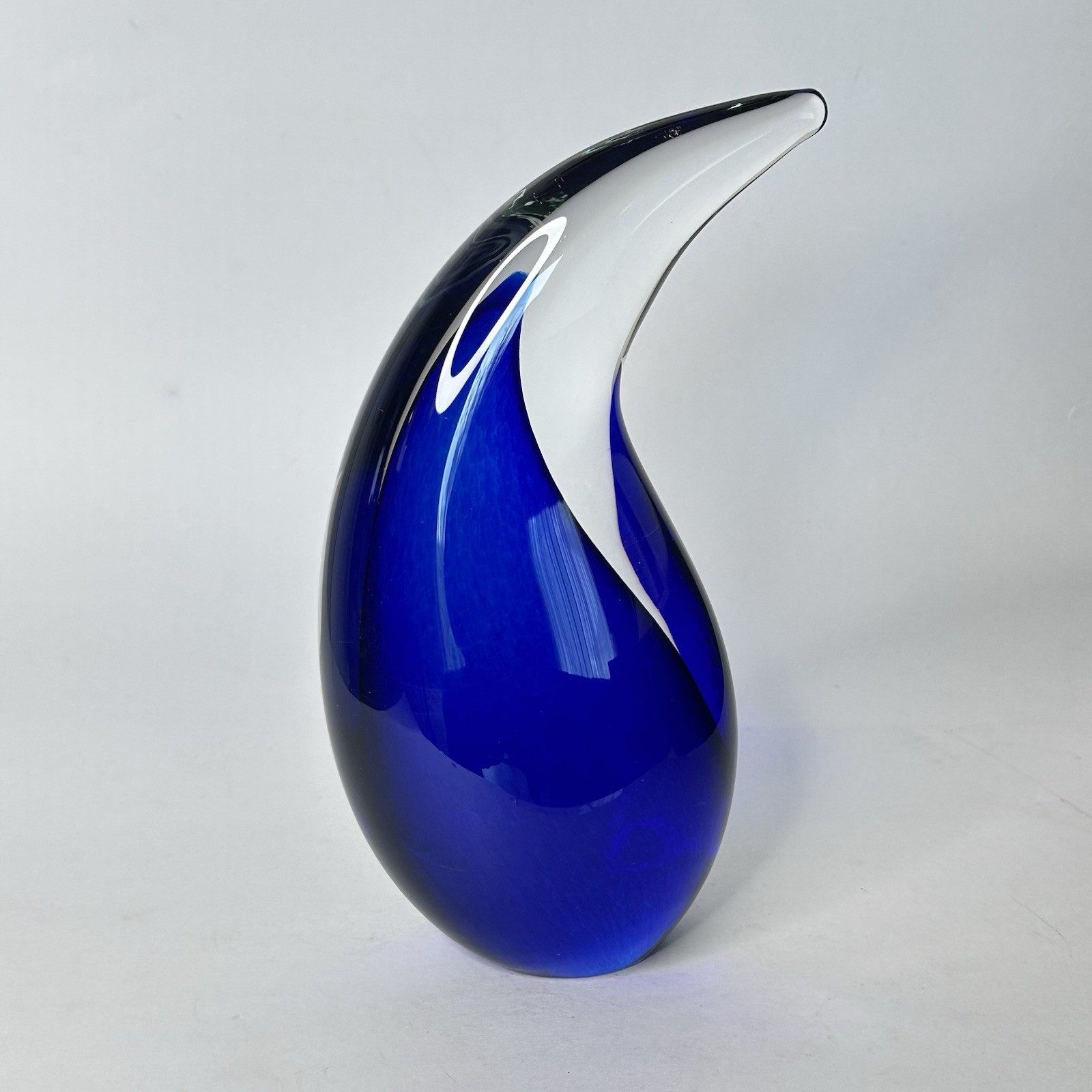 Dan Sherlock Glass Sommerso Signed Teardrop Corning Museum of Glass Art Scupture