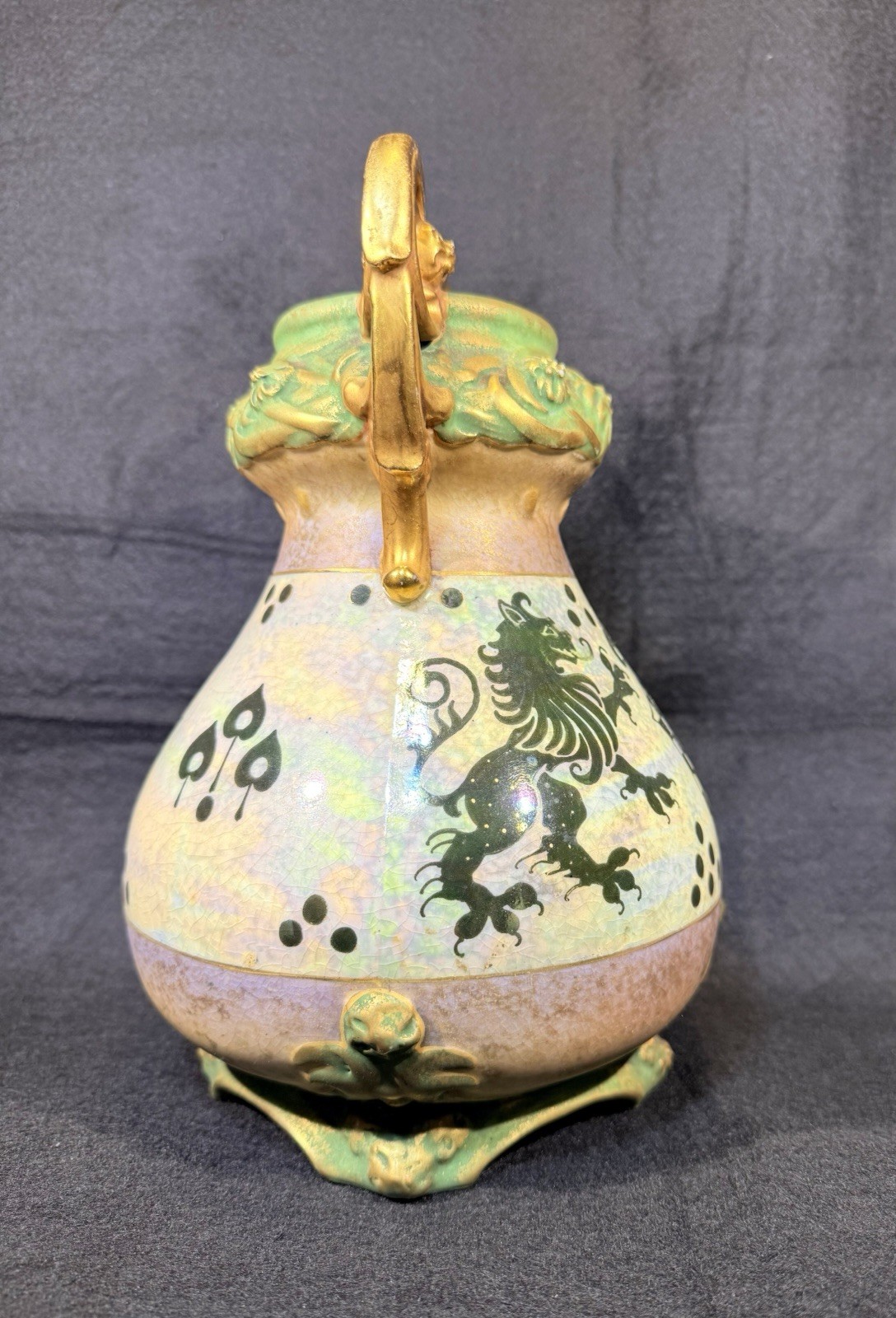 Amphora Vase with Heraldic Shield’ by Riessner, Stellmacher & Kessel