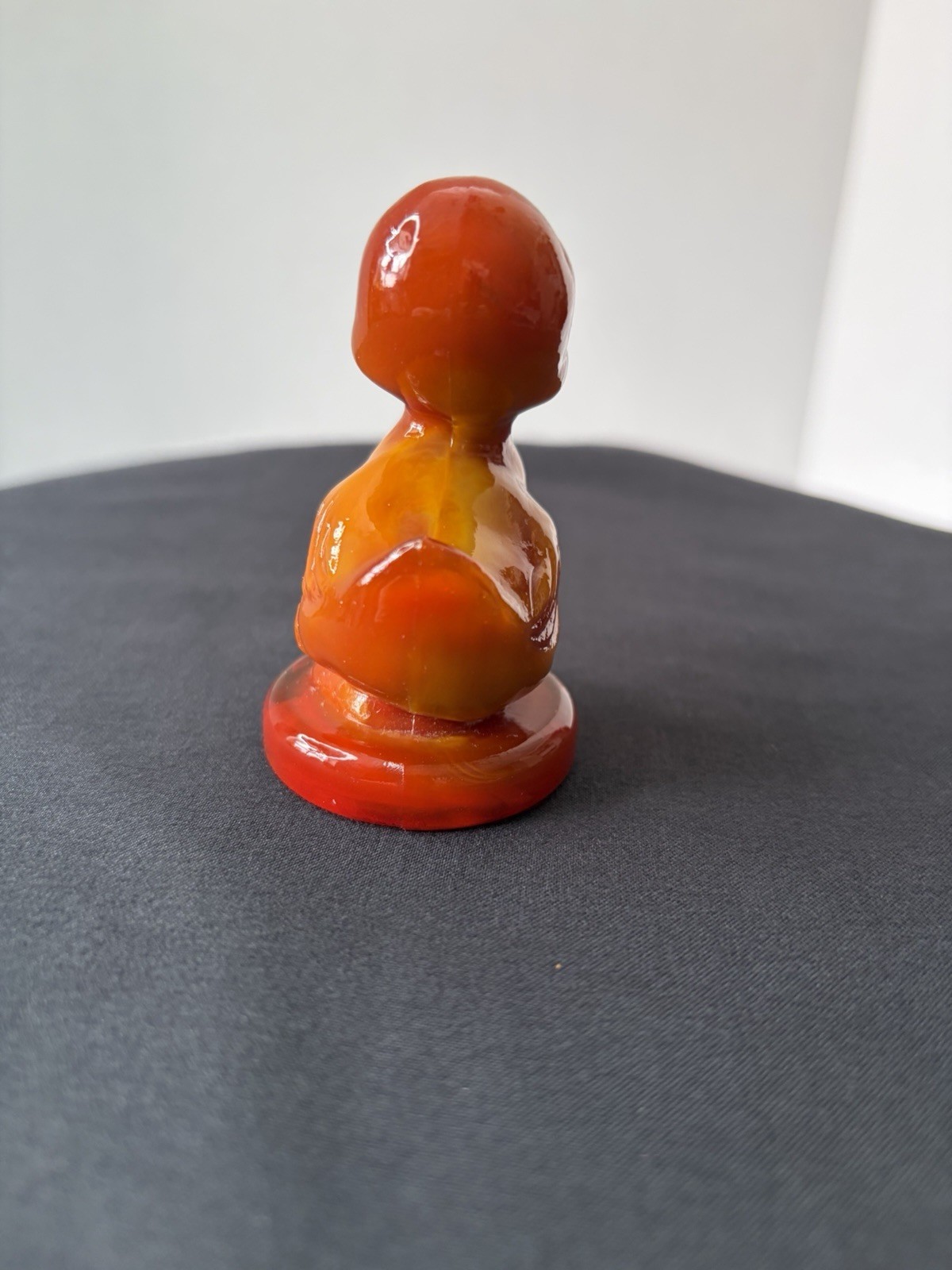 Debbie The Duck Boyd Glass UV Glow Excellent Condition 3” Tall Red Orange