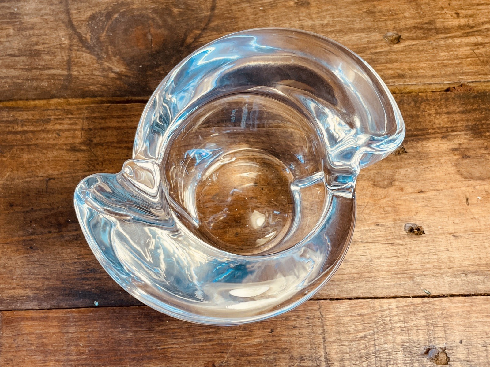 Vintage RCR Royal Crystal Rock Lead Crystal Glass Votive Candle Holder Italy