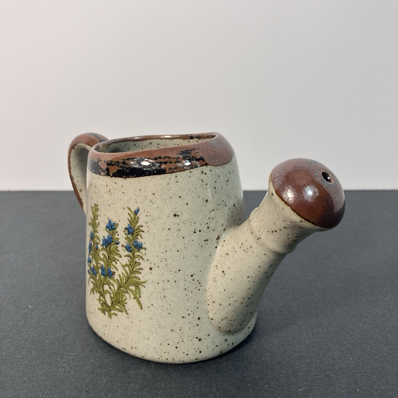 Vintage Takahashi San Francisco Mini Watering Can Floral Stoneware Japan