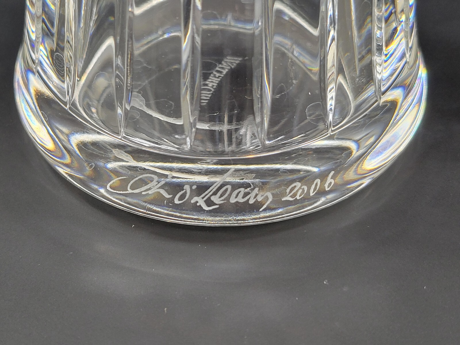 Waterford Signed Jim O’Leary 2006 Ballet Ruffled 11.5″ Tall Crystal Vase Nice!