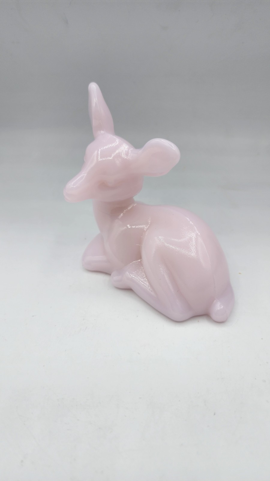 FAWN Crown Tuscan Pink Mosser Glass Deer CHRISTMAS HOLIDAY Ohio