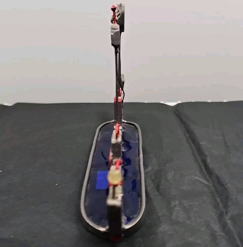 Stained Glass Sailing Ship Nautical Sail Boat Blue Red Handmade 7.25″ X 4.25″