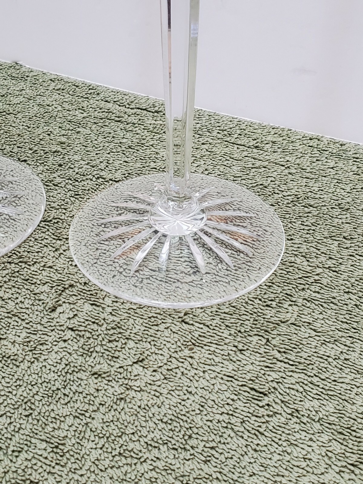 Rogaska RICHMOND Fine Crystal Tall Candlesticks 8″ Pair Signed