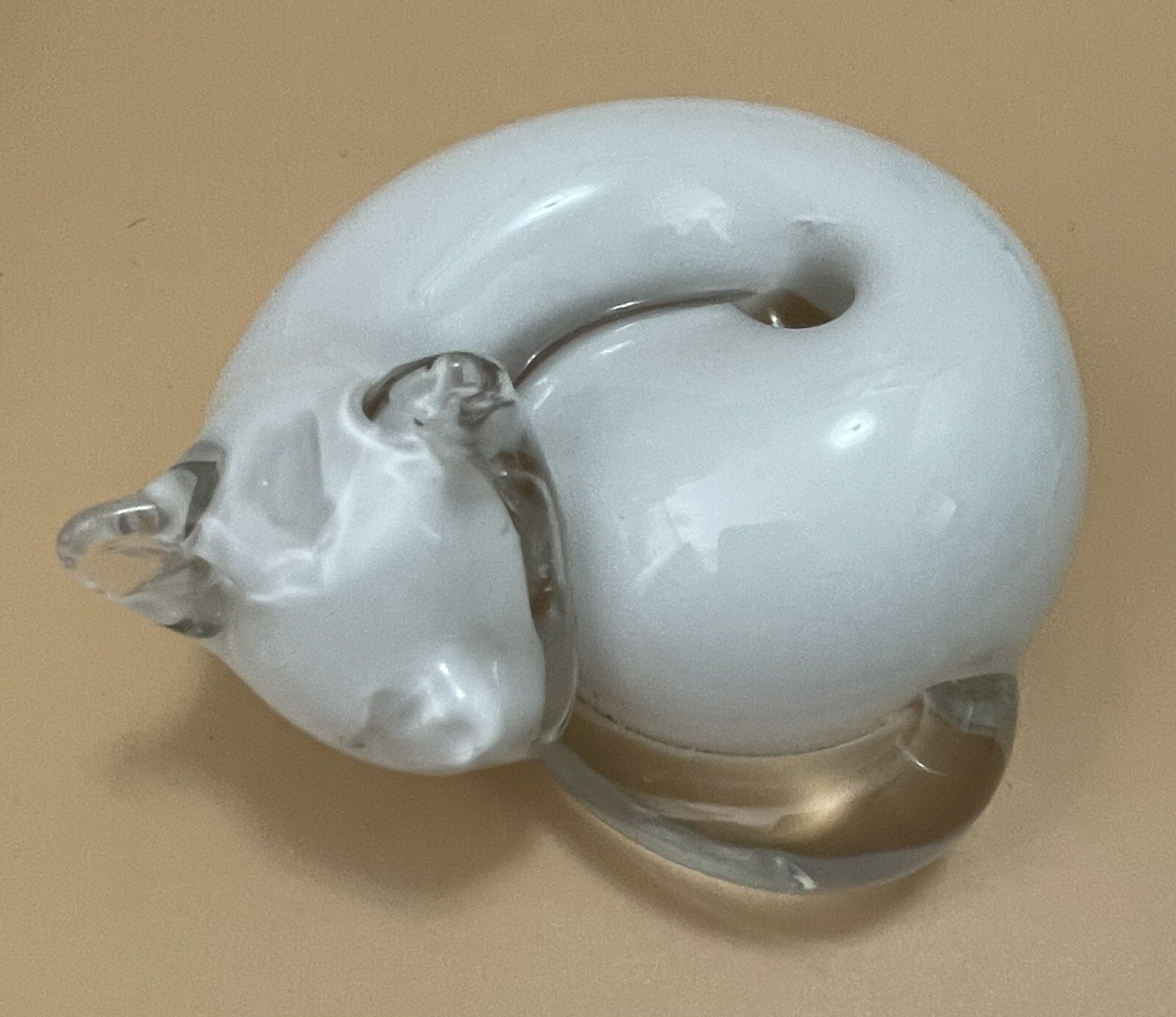 Langham Glass Cat Paperweight Ronald Stennett-Willson and Paul Miller Ca. 1980s