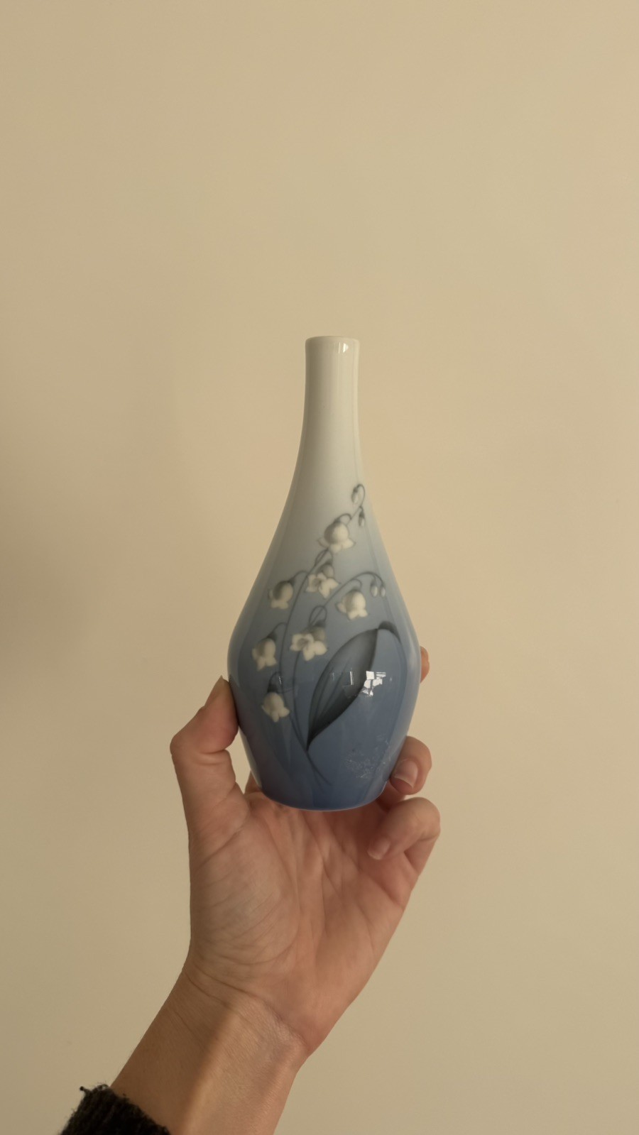 Bing & Grøndahl B&G Lily of the Valley Vase | No. 57/8 | Copenhagen Denmark |