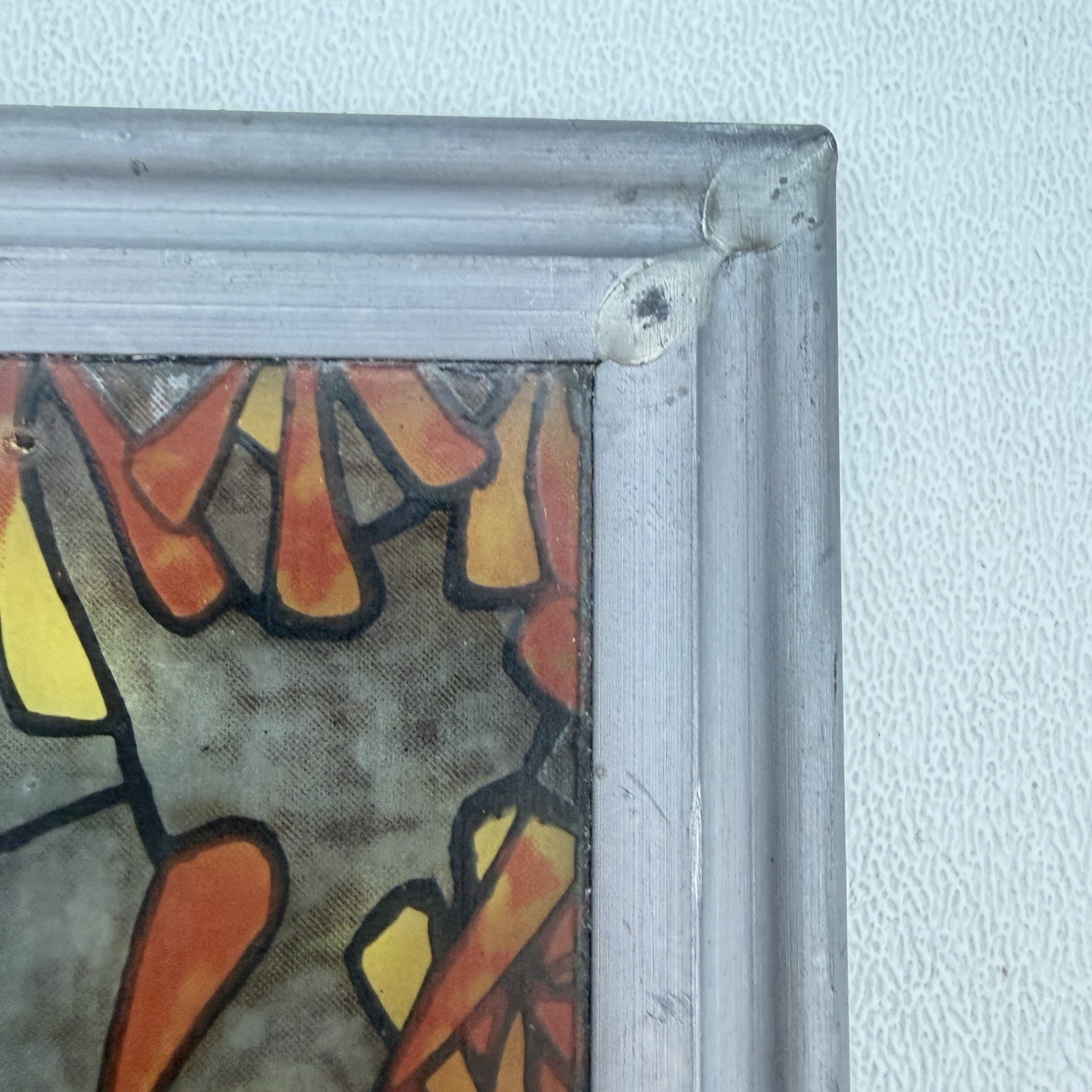 VINTAGE Stained Glass Window KER XAVIER Louis Comfort Tiffany 2001 MMA/ARS Copy