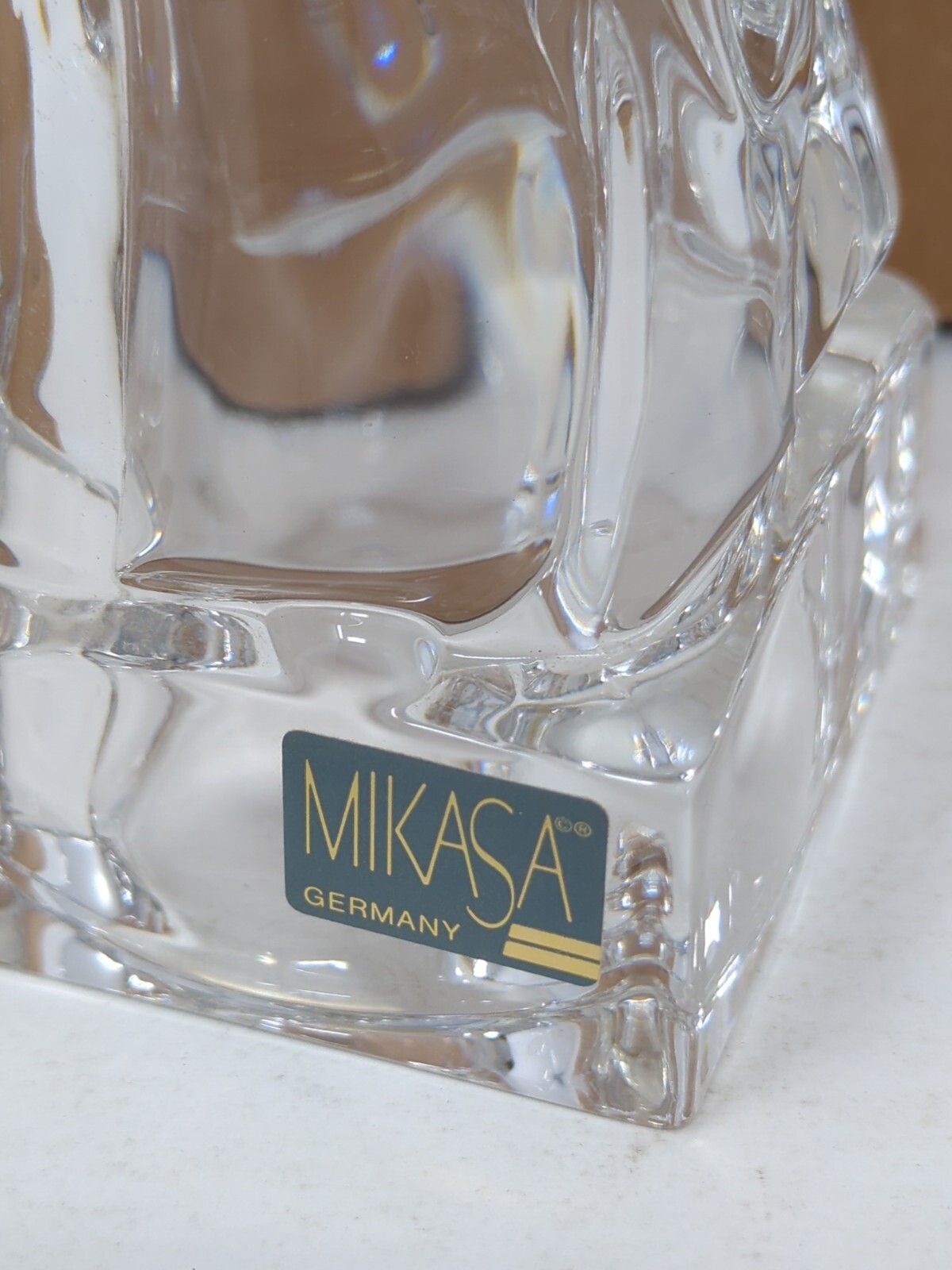 Mikasa Herald Collection German Lead Crystal Angel Playing Violin Statue