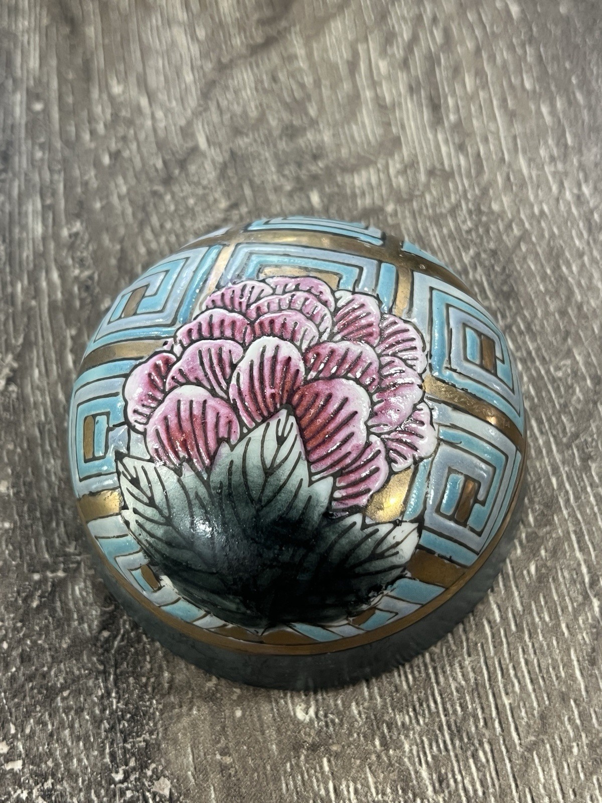 Floral Ginger Jar with Lid