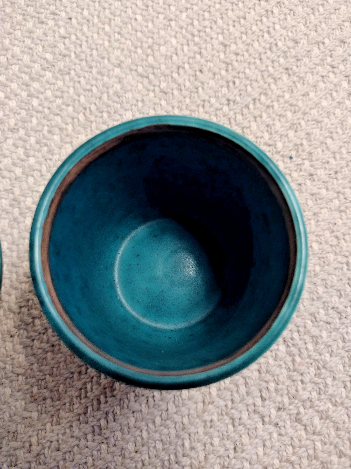 2 Small Pieces of Sweden Gustavsberg Argenta Pottery – Cup & Bowl