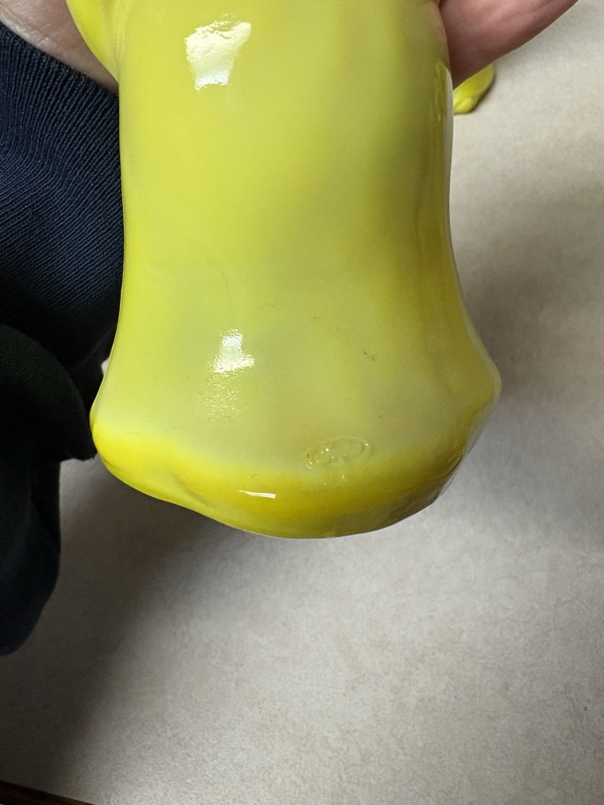 Witch Mosser for Fenton Mold Art Glass Dandelion Yellow Glows UV Ltd