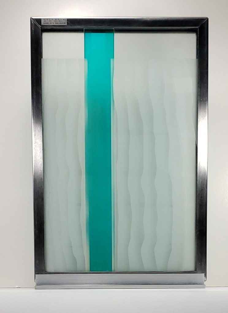 Gordon Huether Architectural Glass Design Napa Dichroic Cased Panel c.1990 RARE