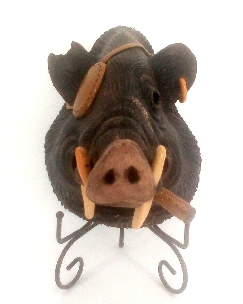 Studio Pottery By Judy Darbyshire “DARBY” Anthropomorphic Boar’s Head Wall Art