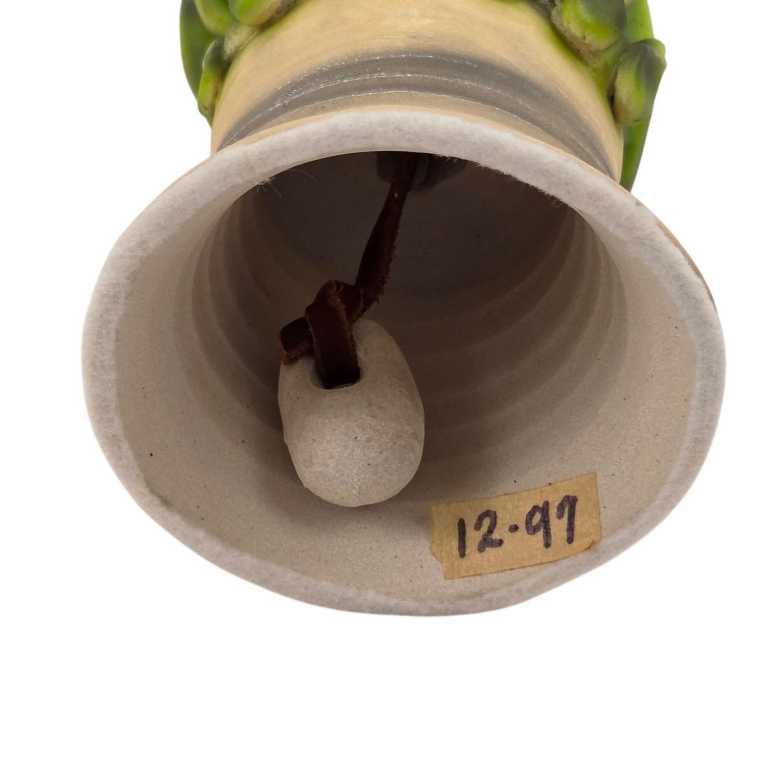 Todd Warner Frog Toad Bell 1997 Art Pottery Animal Series Artist Signed Dated