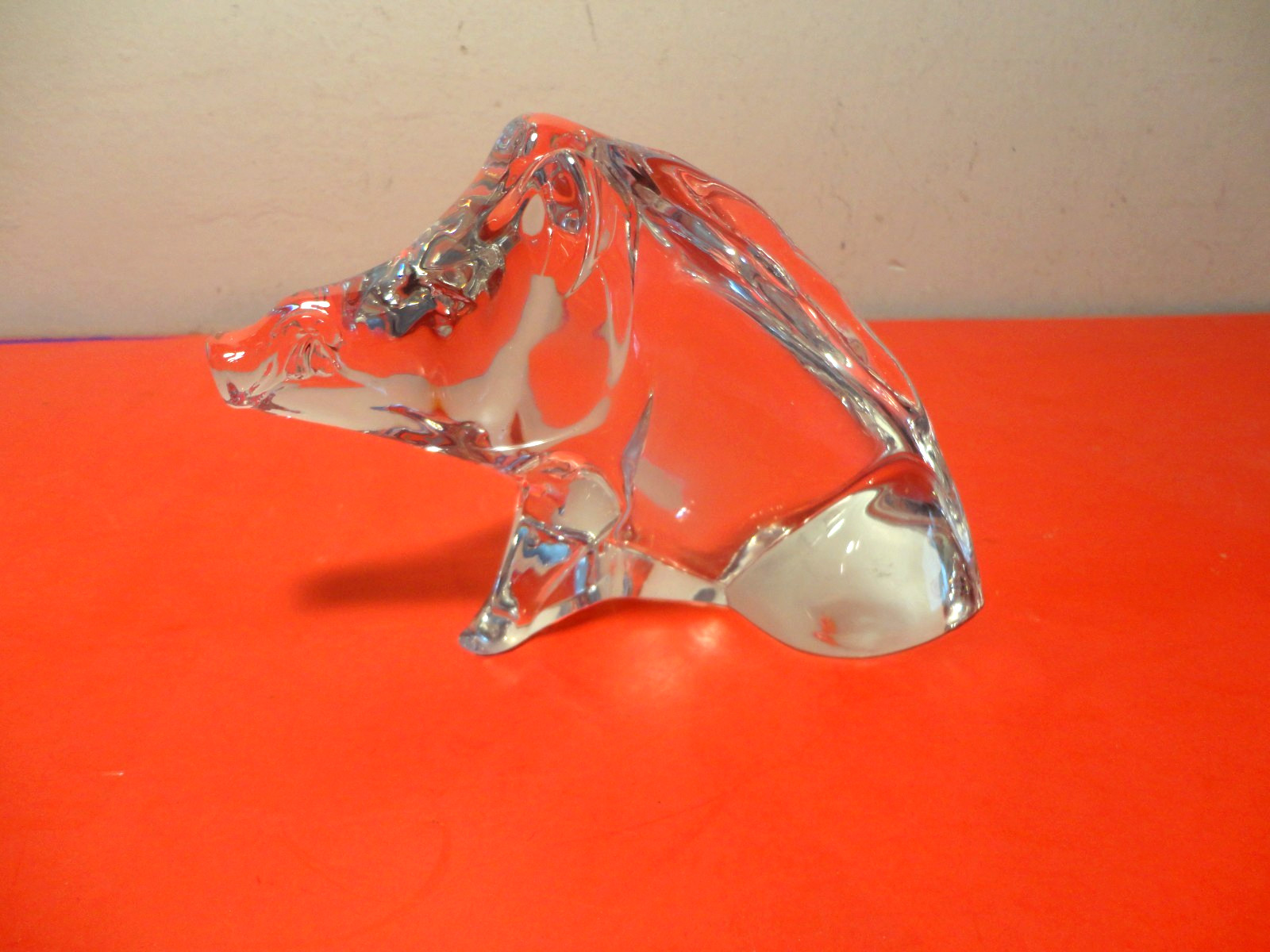 2019 Baccarat Crystal Wild Boar Figurine