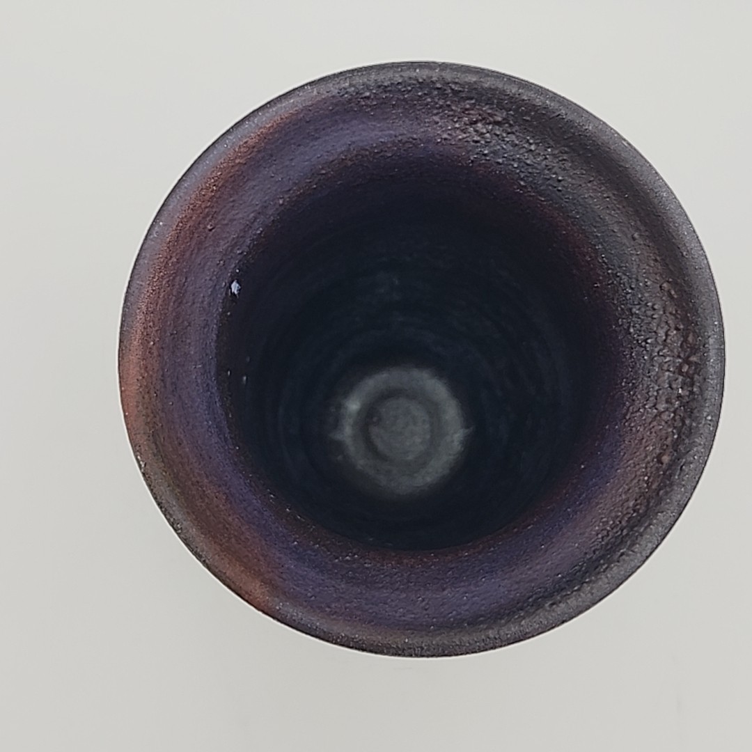 Studio Pottery Raku Vase Artist Signed