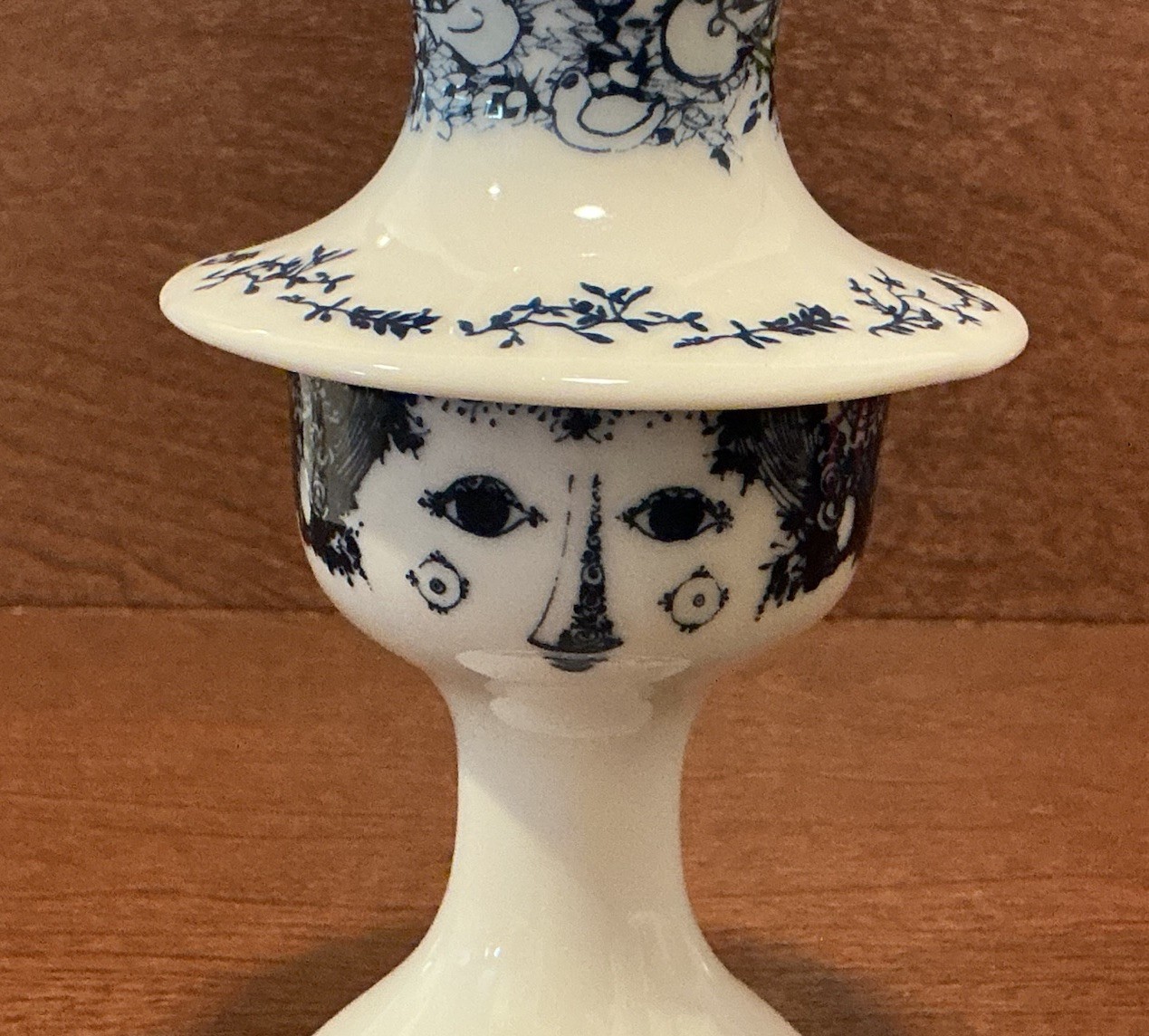 BJORN WIIBLAD ~ DENMARK ~ 5” PORCELAIN TAPERED CANDLE HOLDER ~ UNUSED !!!