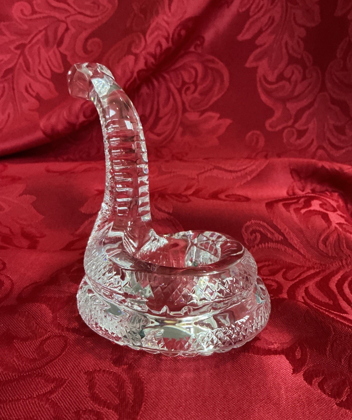 NIB NEW FLAWLESS Exquisite BACCARAT France Glass 2025 SNAKE COBRA Crystal Figure