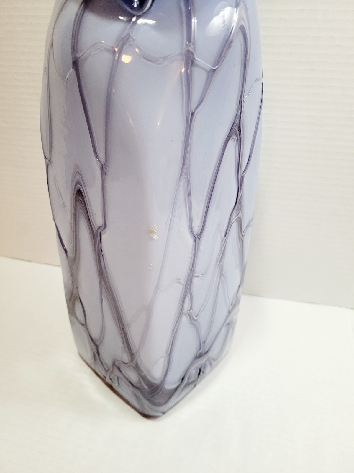 Essie Zareh Baijan Azerbaijan Art Glass Vase Purple Blue 15″ Large