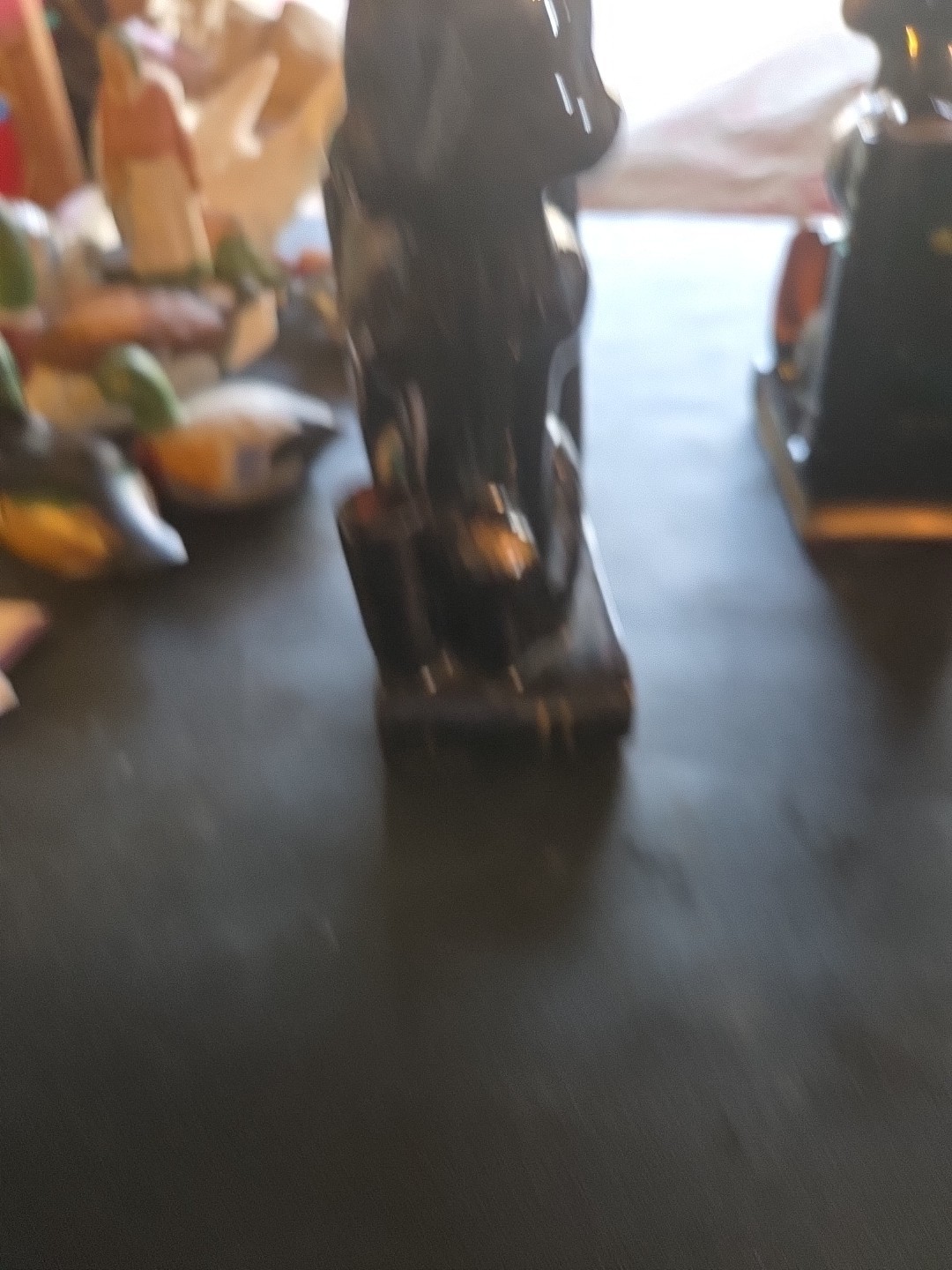 Vintage Japan Glazed Brown Pottery Poodle Bookends with Pen Holders 6 1/4″ Tall