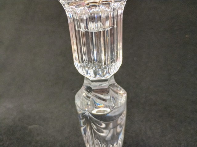 Prentiss Single light Candlestick Waterford Crystal 8 1/4″ CLR # B86