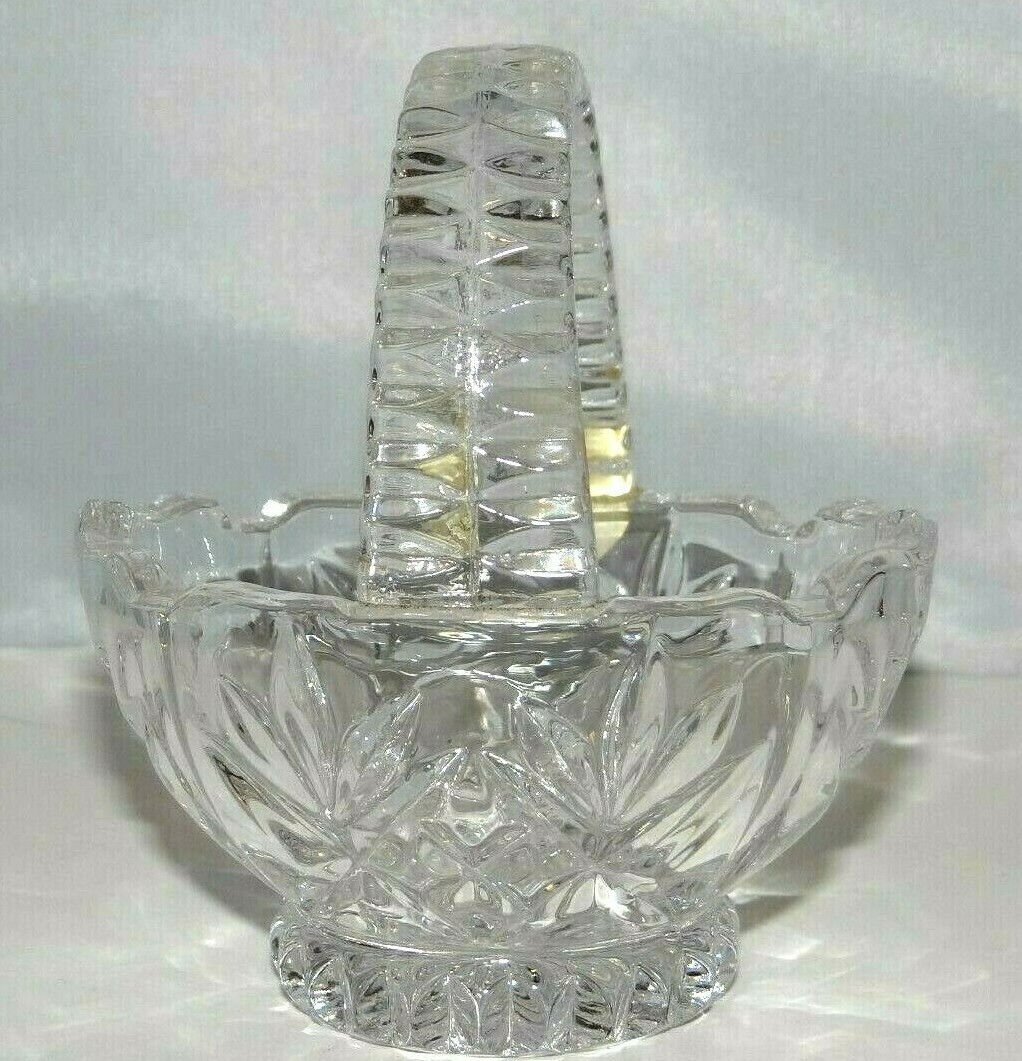 Princess House 828 Lead Crystal Basket Boudoir Jewelry Trinket Germany