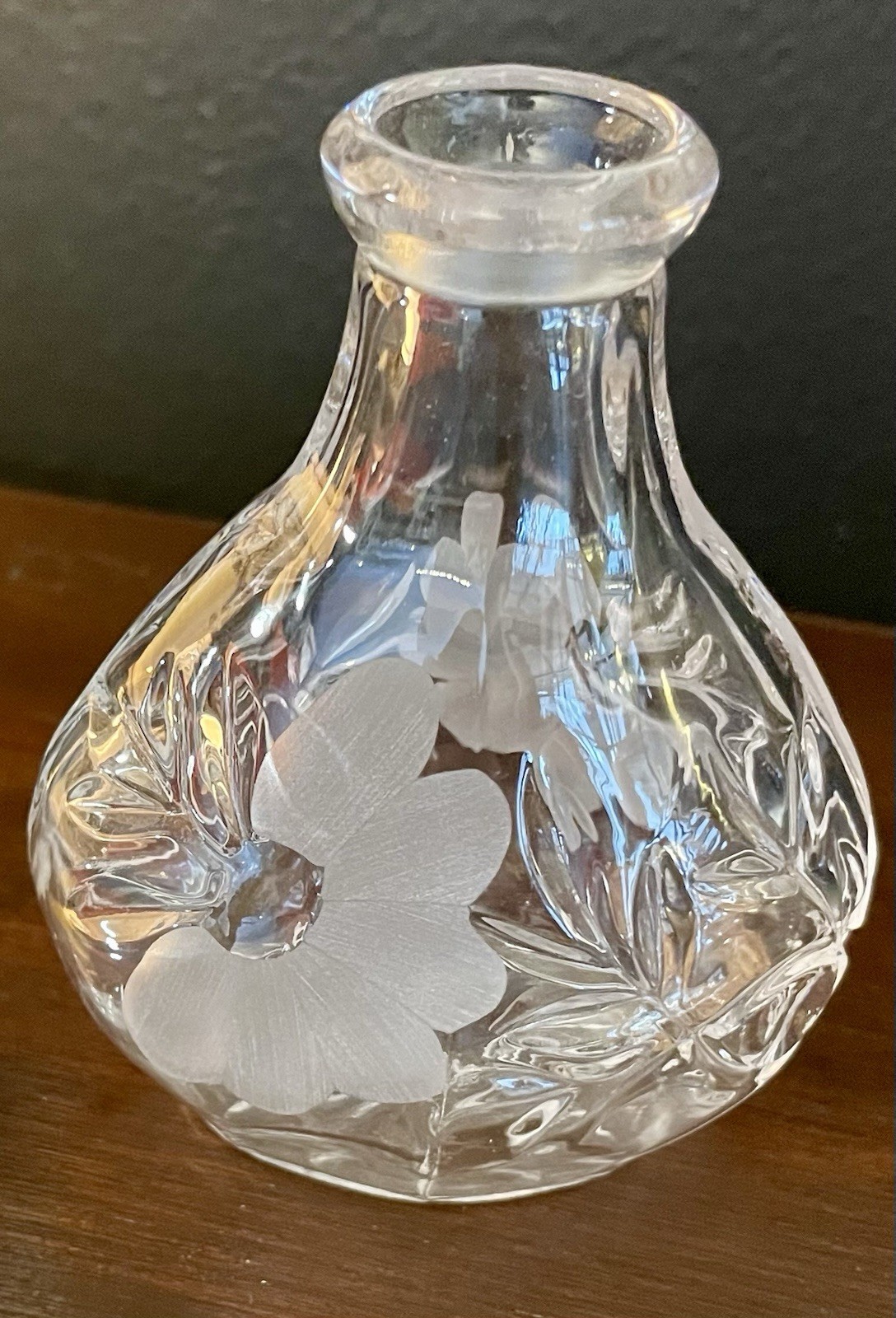 Princess House Lead Crystal Perfume Bottle #803 with Stopper Original Box