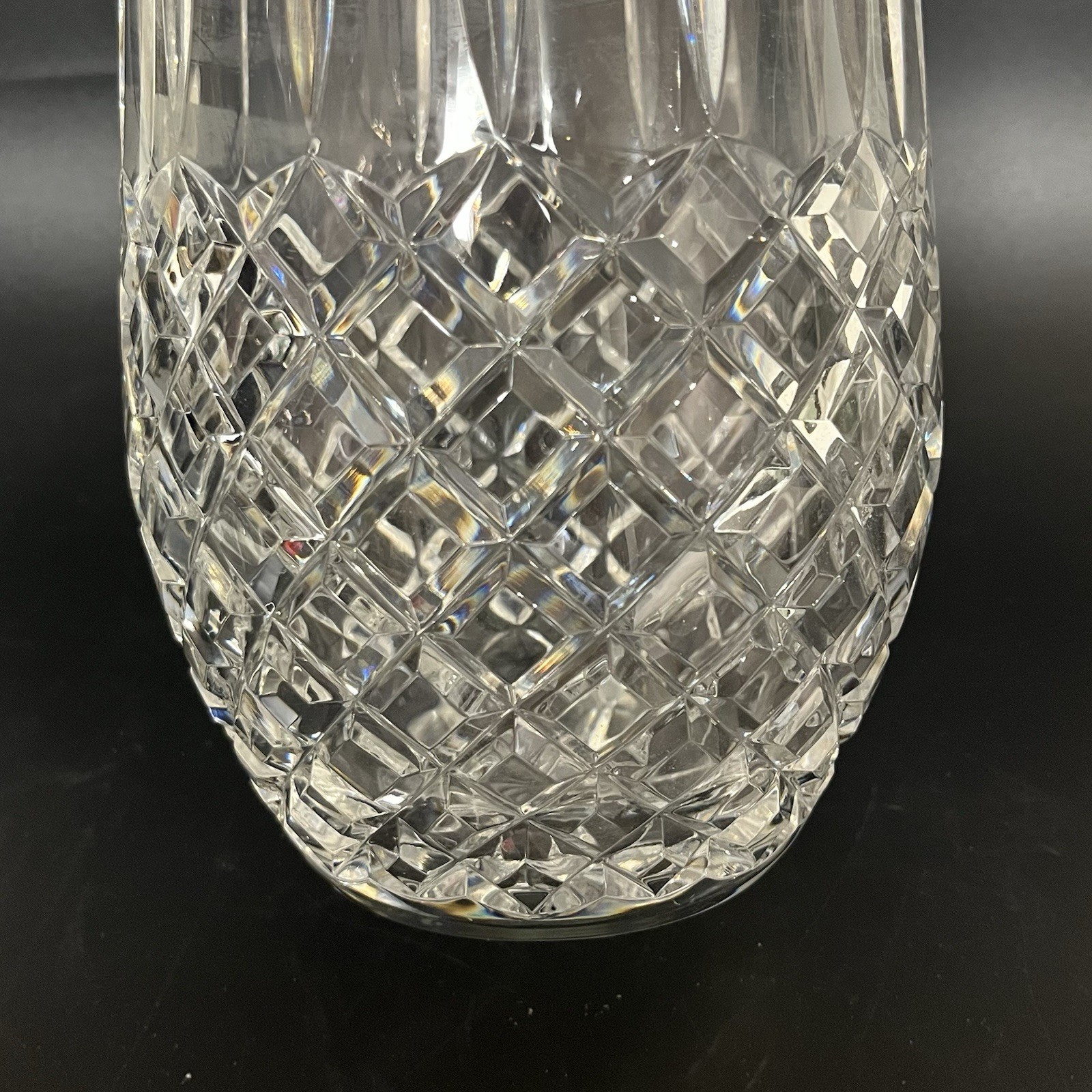Atlantis Chartres 10″ Cut Lead Crystal Vase Portugal – Excellent Condition Heavy