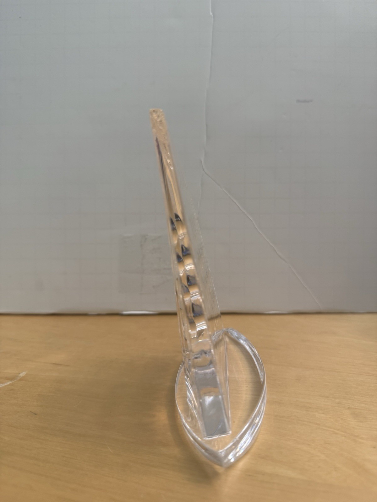 Vintage Waterford Crystal Clear Sailboat NAUTICAL Boat Paperweight Figurine 5.5″