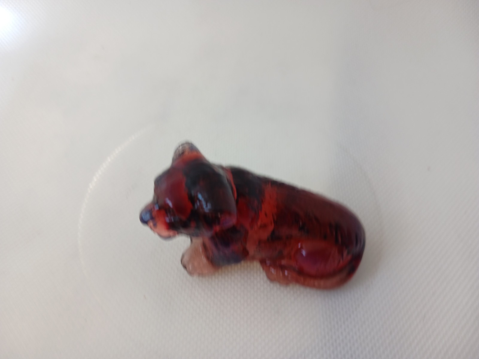 Boyd Glass Tommy the Tiger Cranberry