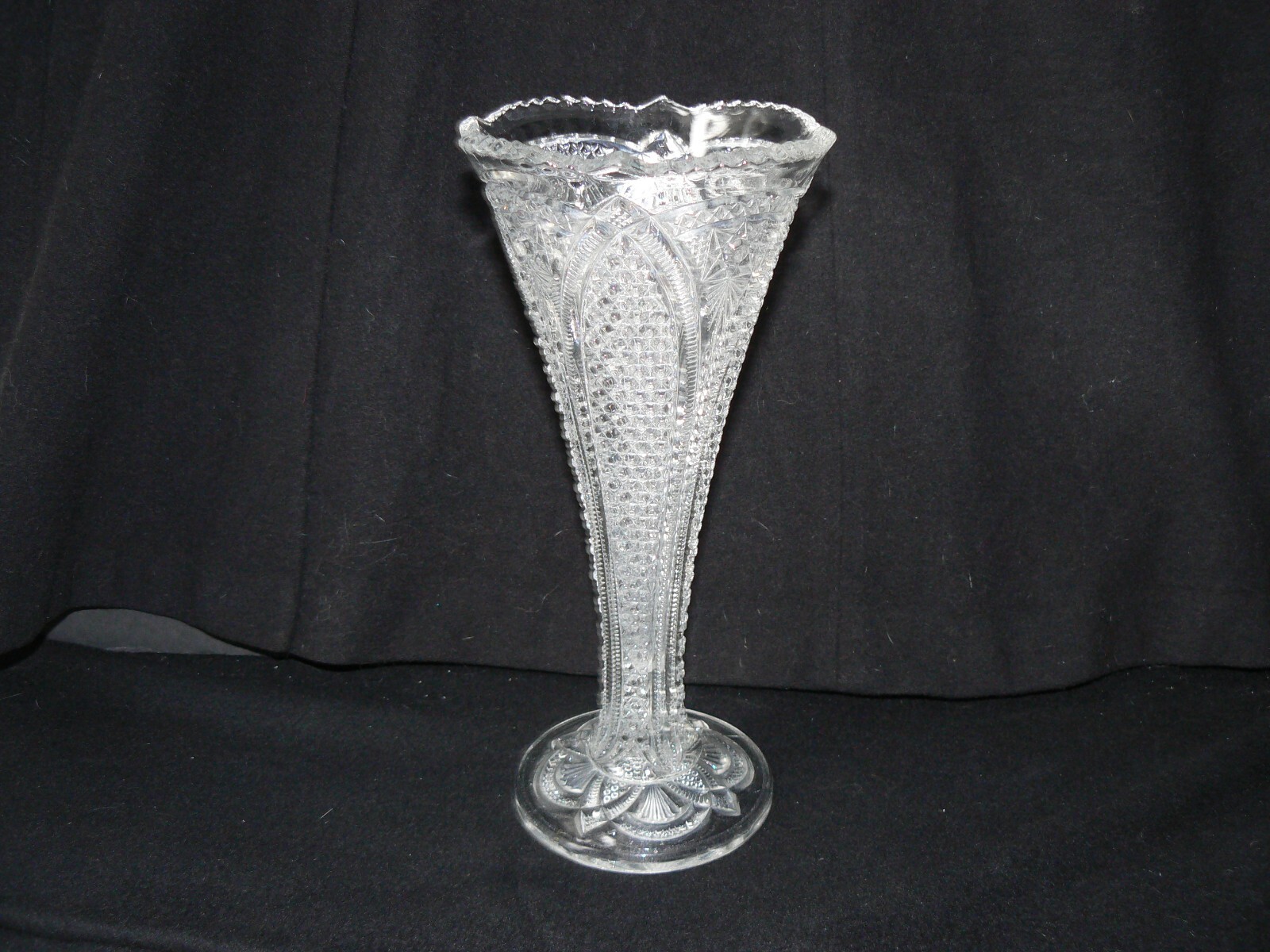 Massachusetts Vase Clear #15,054 U.S. Glass EAPG Antique