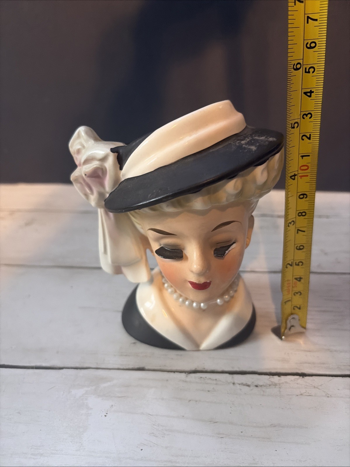 Inarco E-2006 Lady Head Vase See Photos READ Desc