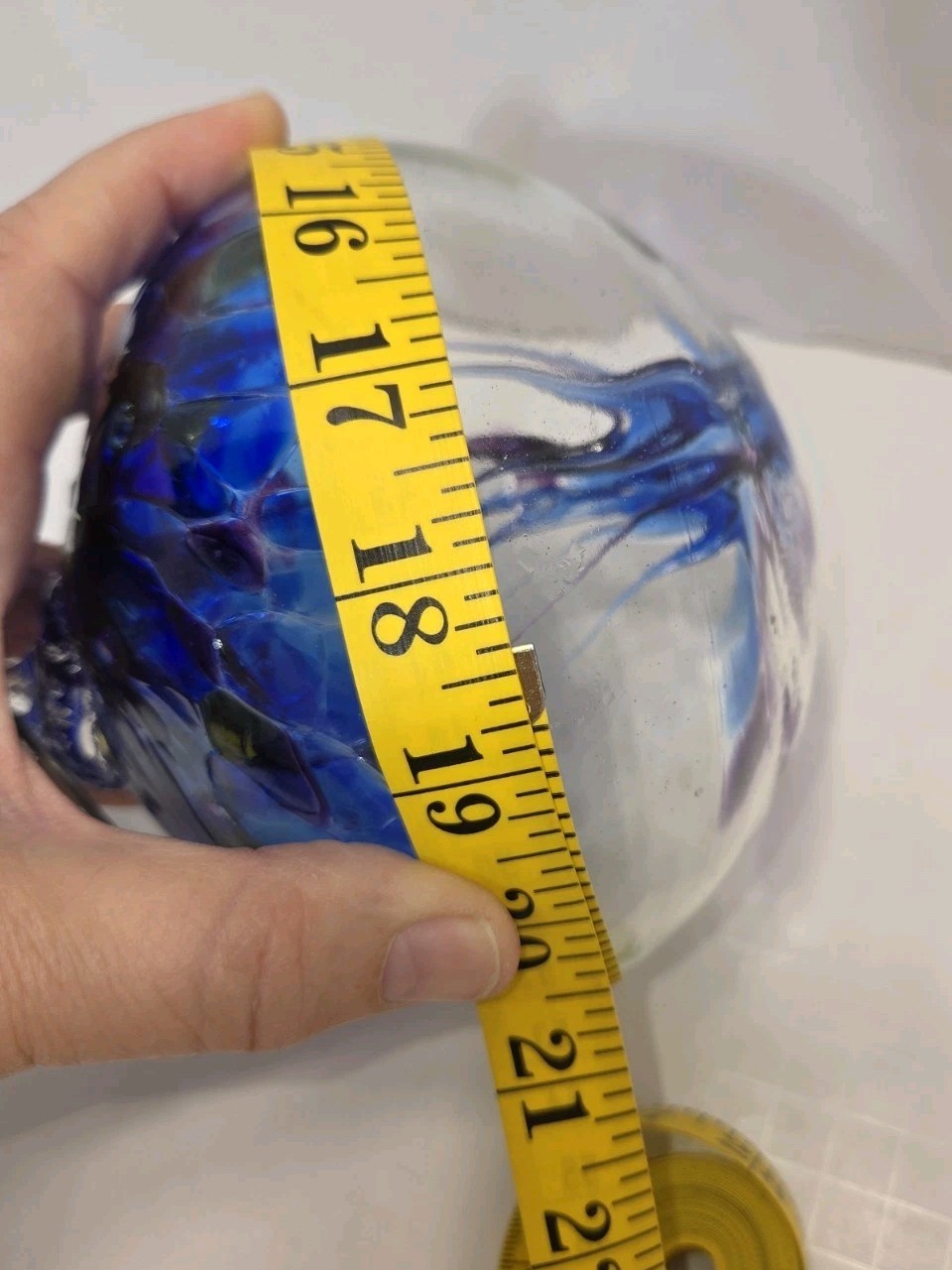 Witch Ball Tree of Life • Hand Blown Hanging Ornament Blue Green Purple Large